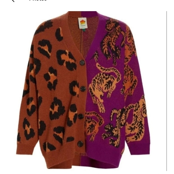 Farm Rio Leopard Cardigan - Picture 1 of 6